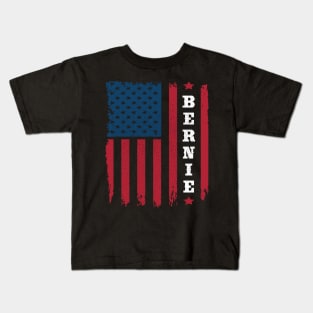 Bernie Sanders Vintage USA Flag Kids T-Shirt